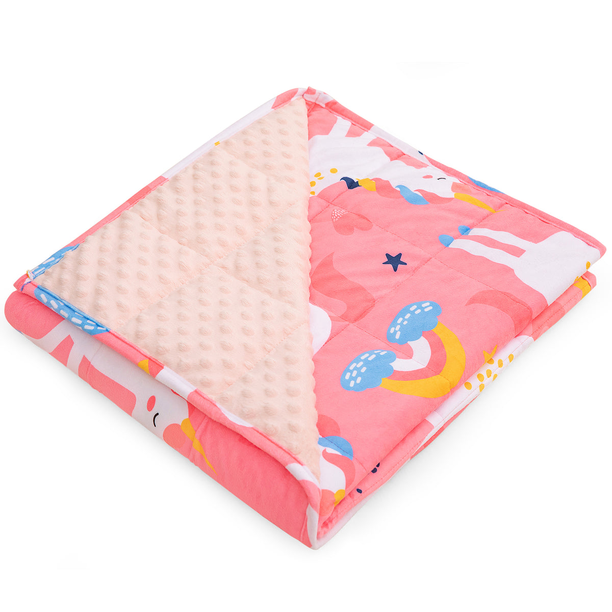 Uttermara Weighted Blanket for Kids 3/5/7lbs Pink