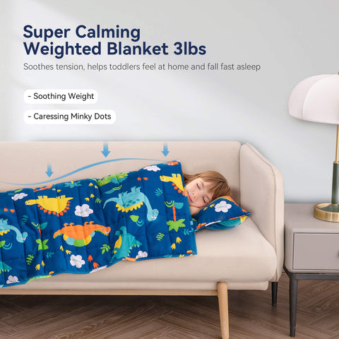 Kids Nap Mat with Weighted Blanket | 3lbs