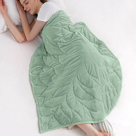 Portable Crystal Velvet Weighted Lap Blanket