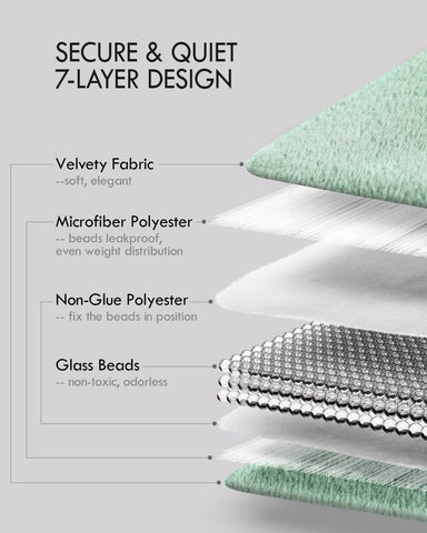 Portable Crystal Velvet Weighted Lap Blanket