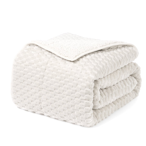 Uttermara Sherpa Fleece Weighted Blankets 12/15/20 lbs – Turtle Shell White