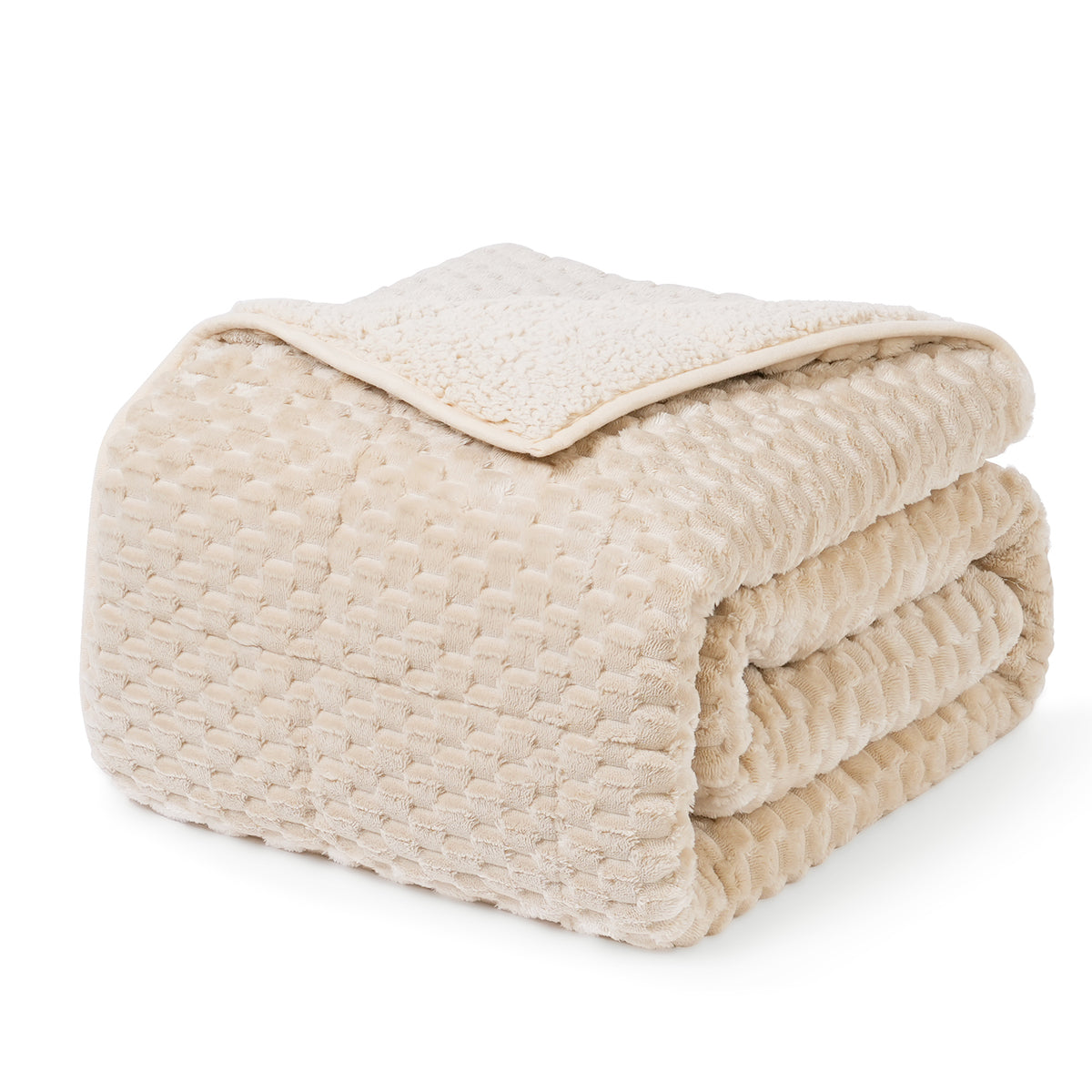 Uttermara Sherpa Fleece Weighted Blankets 12/15/20 lbs – Beige