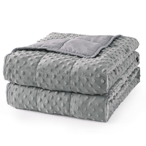 All Season Grey Microfiber Reversible Weighted Throw Blankets | Uttermara