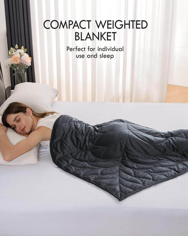 Portable Crystal Velvet Weighted Lap Blanket