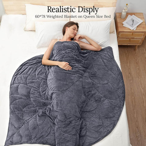 Portable Crystal Velvet Weighted Lap Blanket