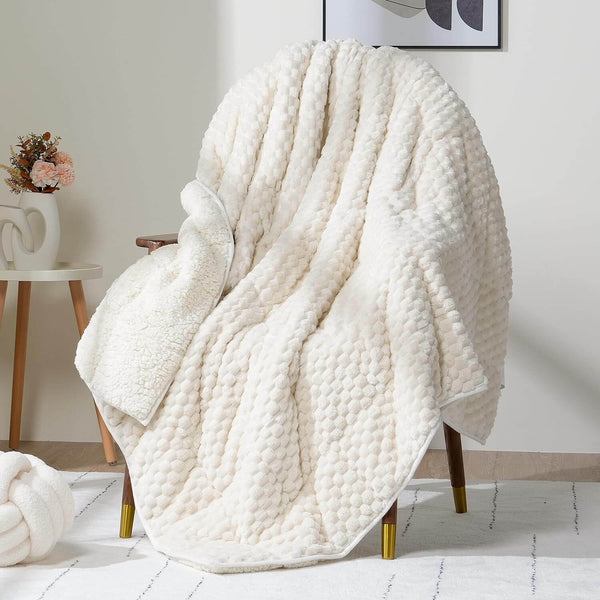 Jacquard Flannel Weighted Blankets | 3D Imitation Turtle Shell