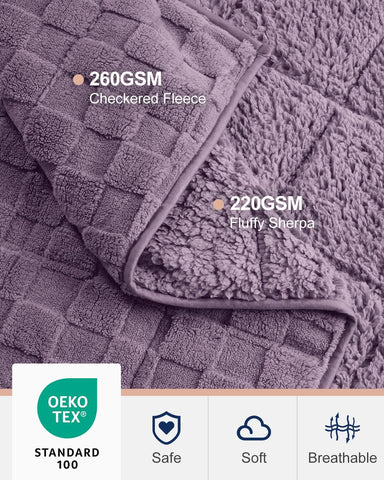 Fleece Checkerboard Weighted Blankets