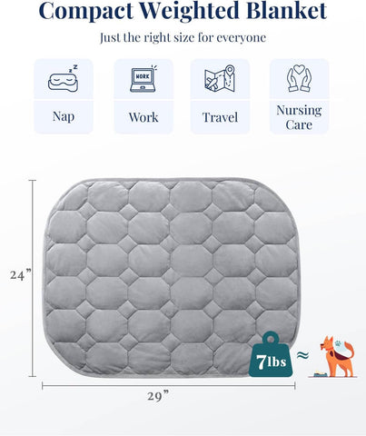 Cooling Weighted Lap Blanket 29" x 24" 7 lbs
