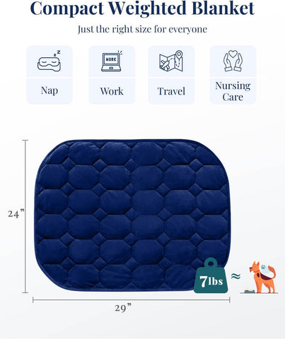 Cooling Weighted Lap Blanket 29" x 24" 7 lbs