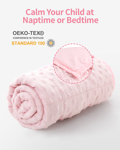 Pink Kid Minky Dotted Blankets | Uttermara