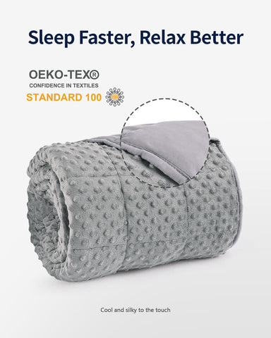 All Season Grey Microfiber Reversible Weighted Throw Blankets | Uttermara