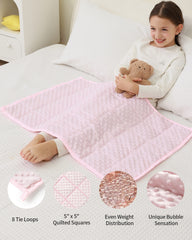 Pink Kid Minky Dotted Blankets | Uttermara