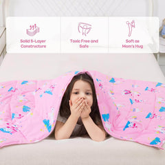 Soft Cartoon Weighted Blankets for Kids