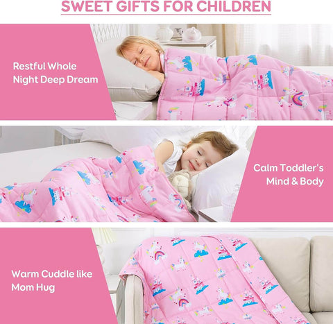 Soft Cartoon Weighted Blankets for Kids