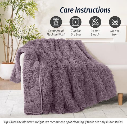 Sherpa Faux Fur Weighted Blankets