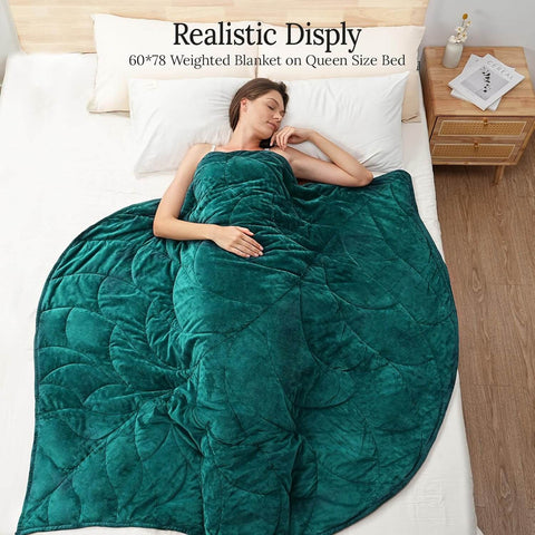 Portable Crystal Velvet Weighted Lap Blanket