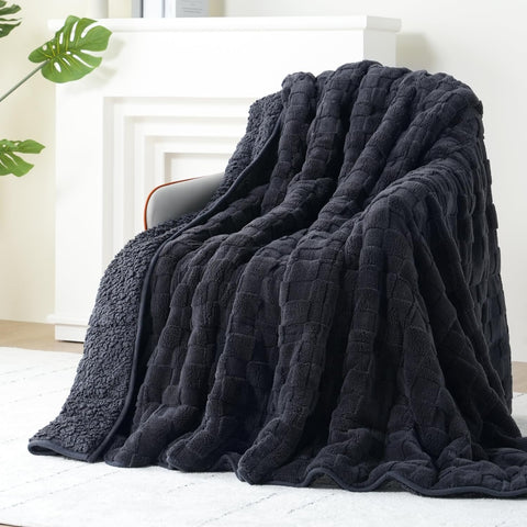 Fleece Checkerboard Weighted Blankets