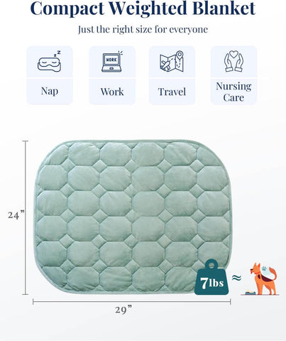 Cooling Weighted Lap Blanket 29" x 24" 7 lbs