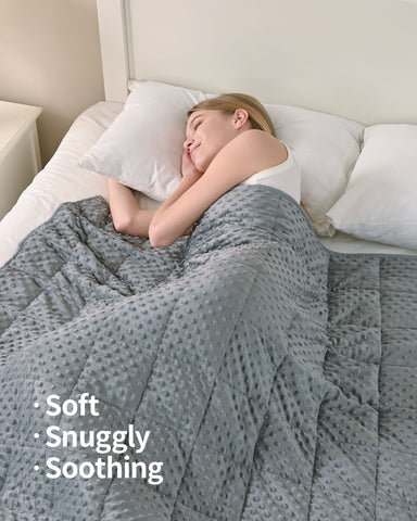 All Season Grey Microfiber Reversible Weighted Throw Blankets | Uttermara