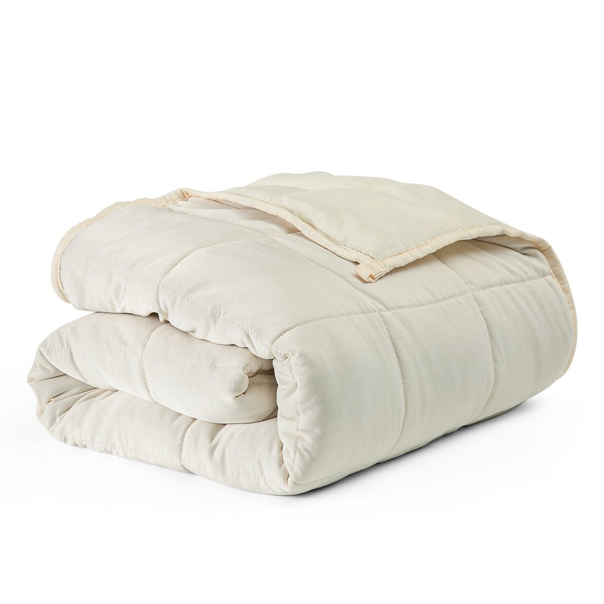 All Season Reversible Cool Microfiber Soft Bed Blanket Beige