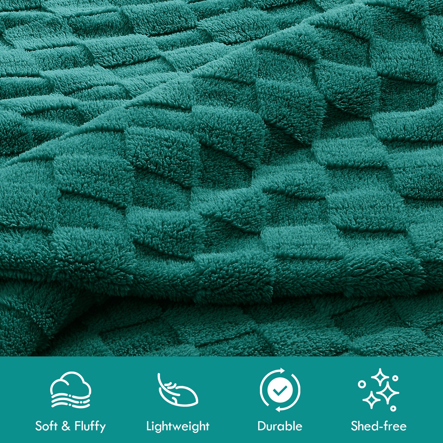 Uttermara Forest Green Fleece Blanket