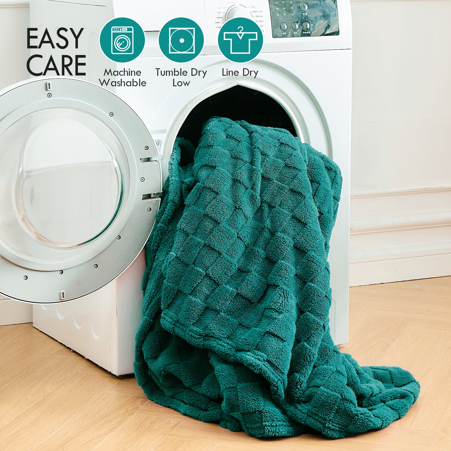 Uttermara Forest Green Fleece Blanket