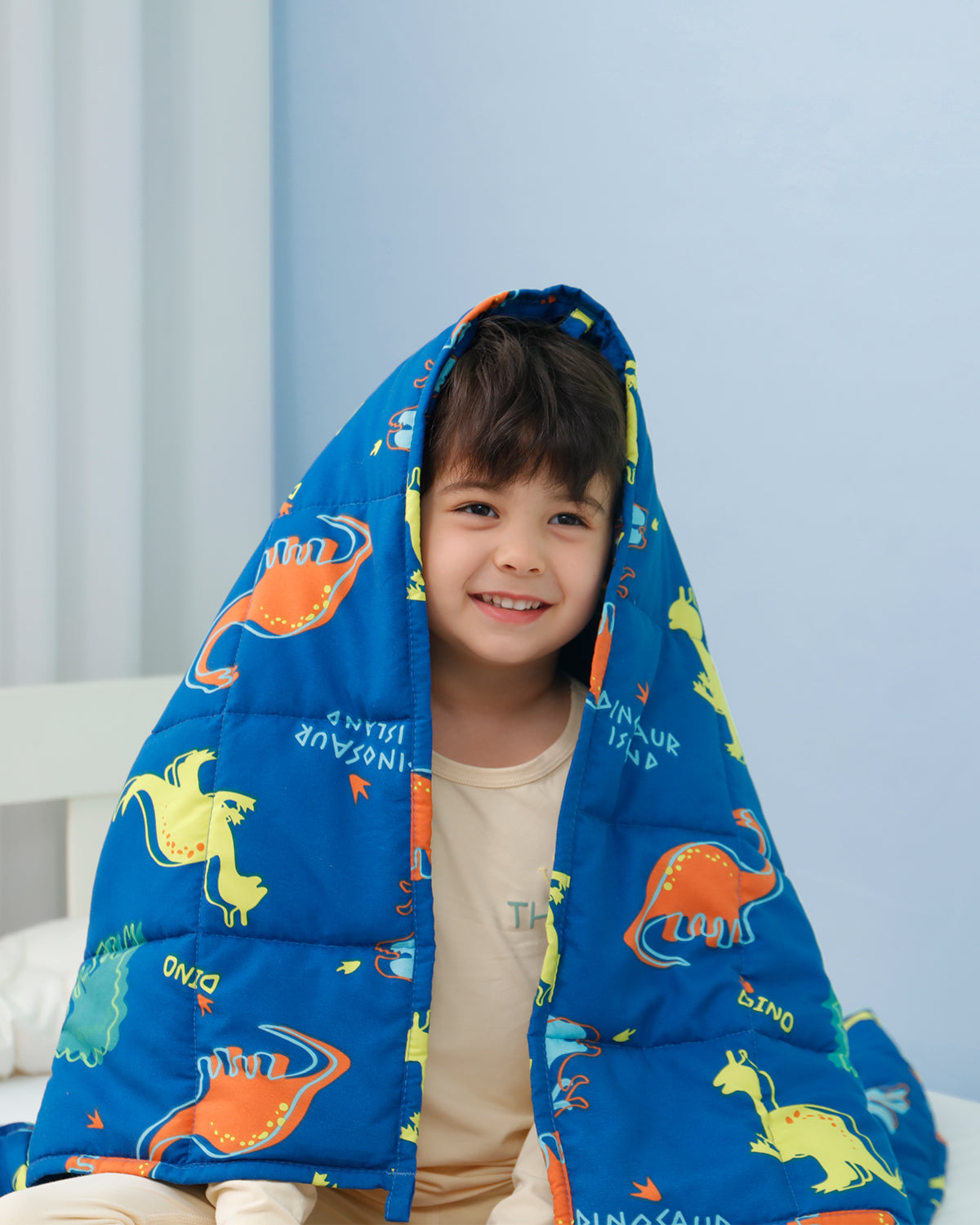 Uttermara Kids Weighted Blanket Blue Dinosaur