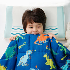 Uttermara Kids Weighted Blanket Blue Dinosaur