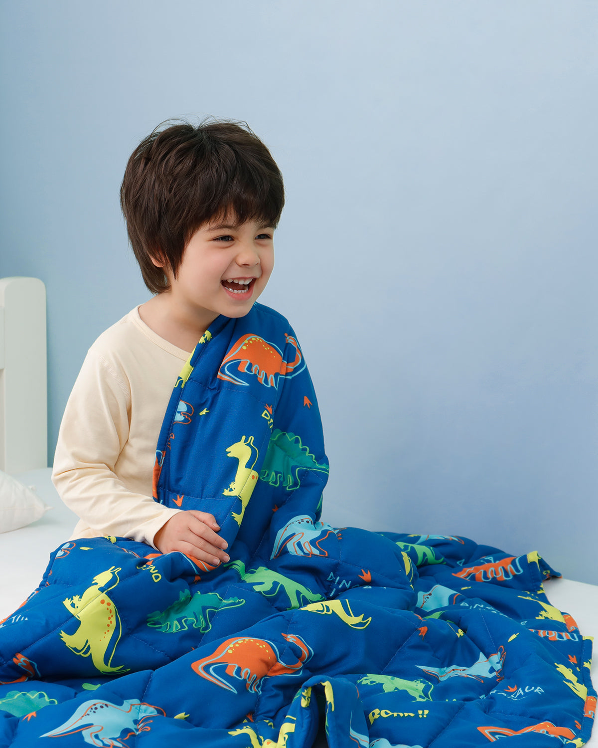 Uttermara Kids Weighted Blanket Blue Dinosaur