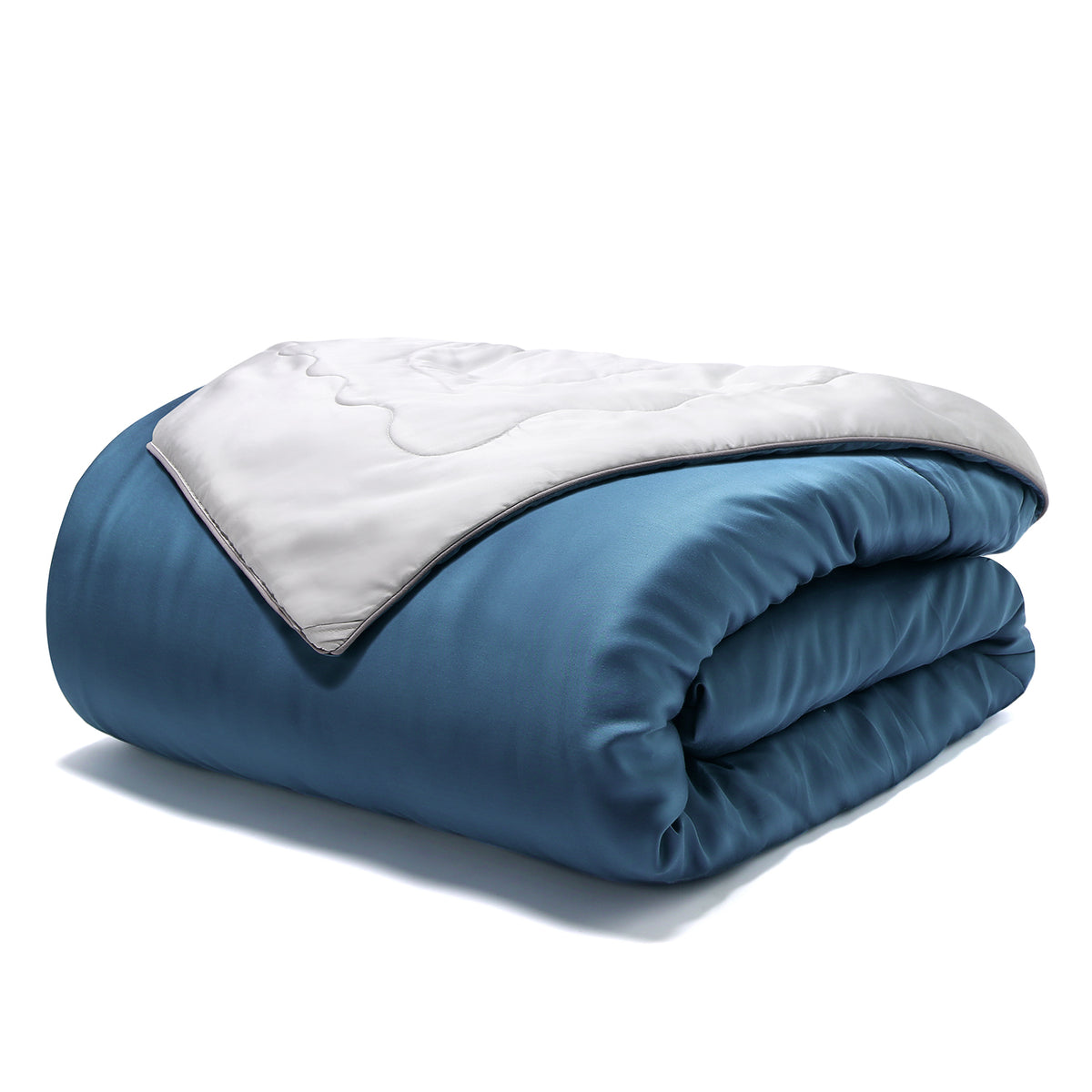 Dark Blue Summer Blanket Suitable for Night Sweats & Hot Flashes