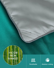 Green Summer Blanket Suitable for Night Sweats & Hot Flashes