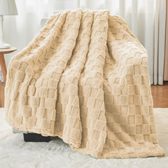 Uttermara Light Brown Fleece Blanket