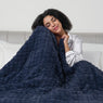 Uttermara Weighted Throw Blanket for Adults Navy Blue