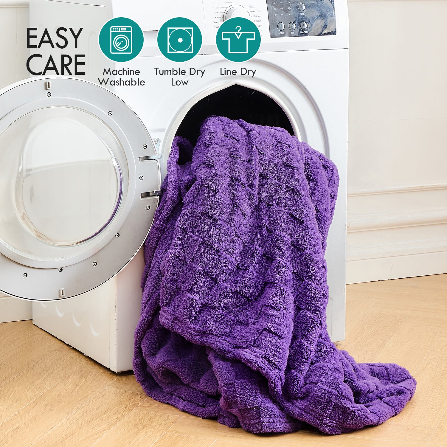 Uttermara Purple Fleece Blanket