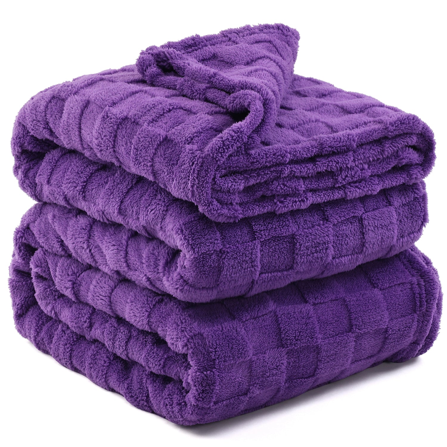 Uttermara Purple Fleece Blanket