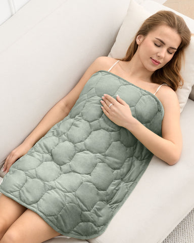 UttermaraWeightedLapBlanketforTravelRelaxationGreenMachineWashable002