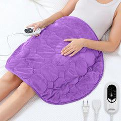 Weighted Lap Heated Blanket Purple | Uttermara