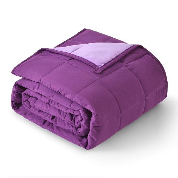 All Season Cooling Weighted Blanket | Purple