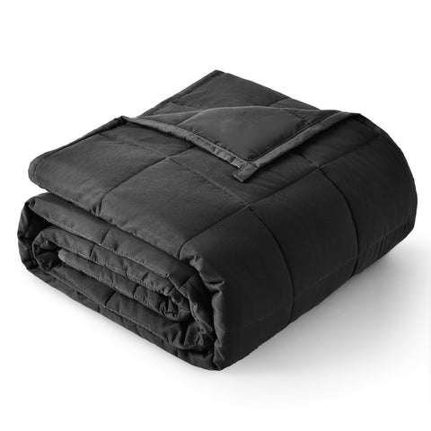 All Season Black Cooling Weighted Blanket | Uttermara
