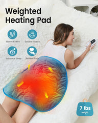 Weighted Lap Heated Blanket Blue | Uttermara