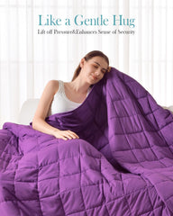 All Season Purple Cooling Weighted Blanket | Uttermara