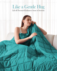 All Season Green Cooling Weighted Blanket | Uttermara