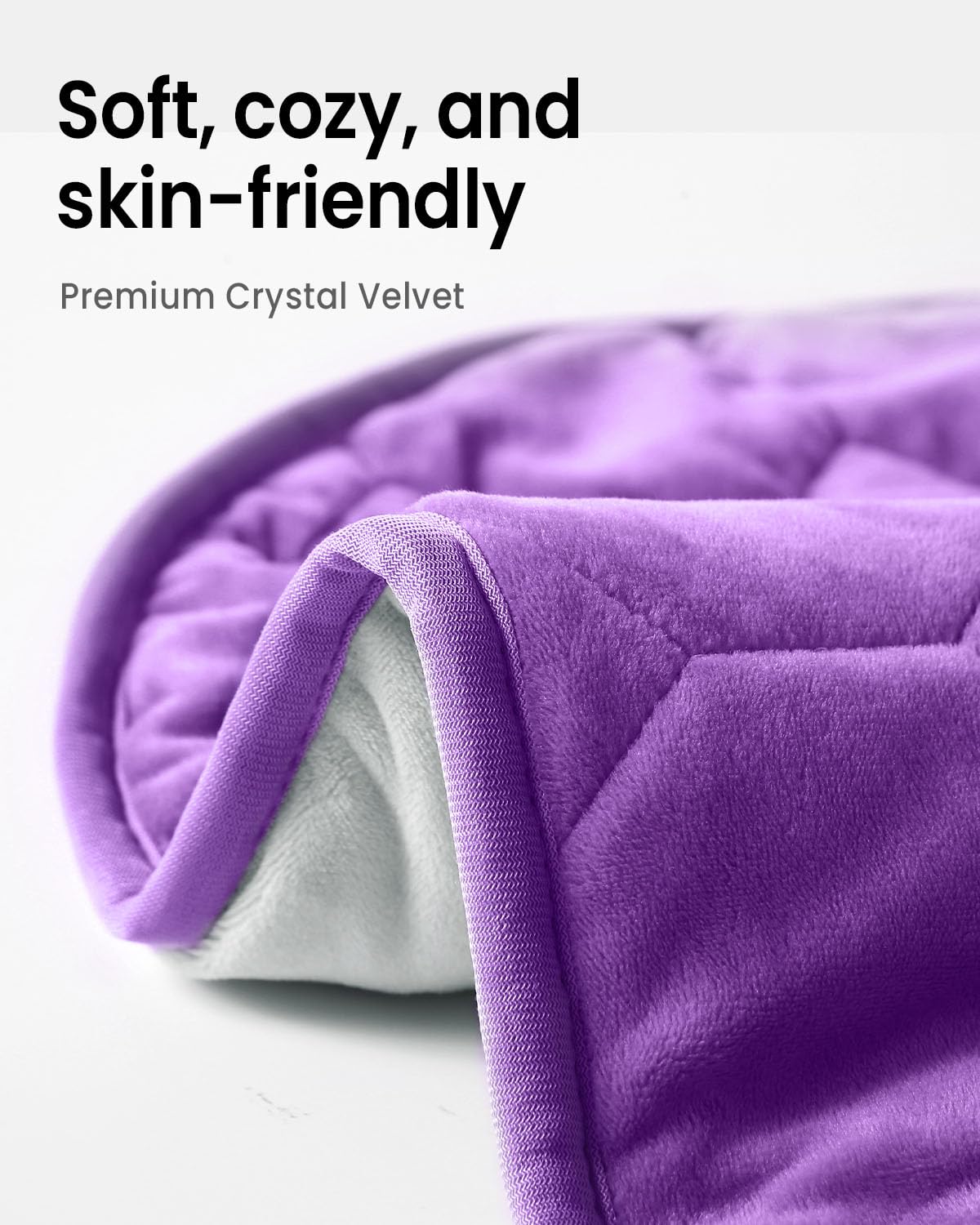 Weighted Lap Heated Blanket Purple | Uttermara