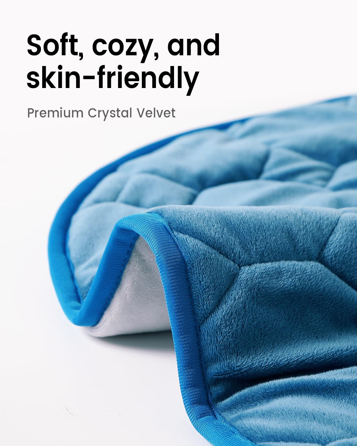 Weighted Lap Heated Blanket Blue | Uttermara