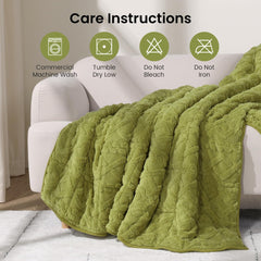 Uttermara Sherpa Fleece Weighted Blankets 12/15/20 lbs – Grass Green